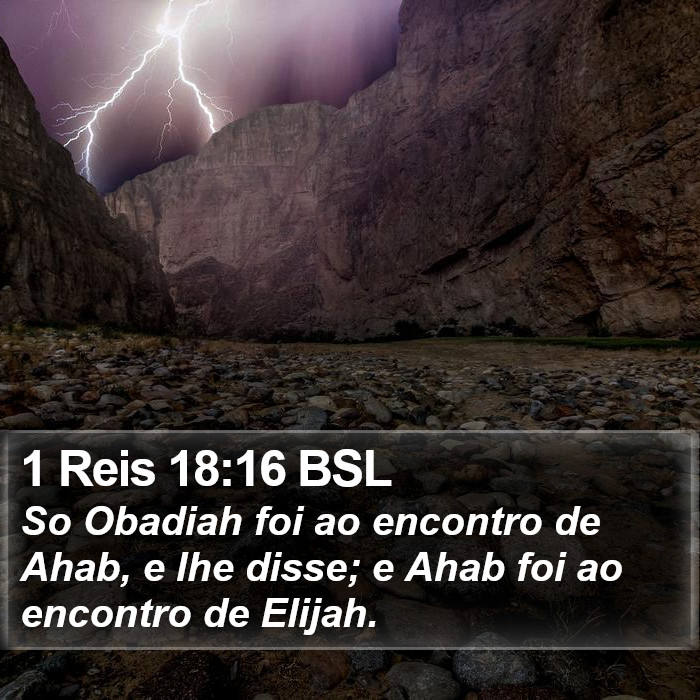 1 Reis 18:16 BSL Bible Study