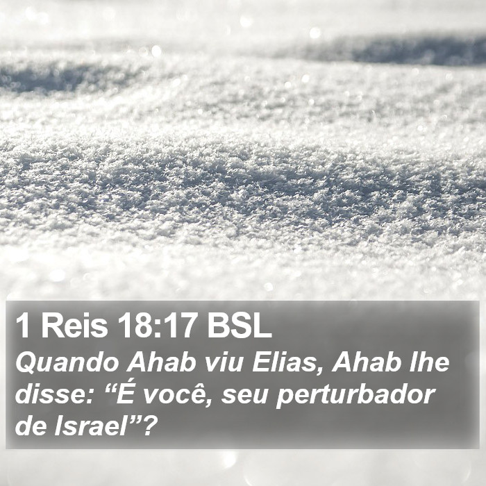 1 Reis 18:17 BSL Bible Study