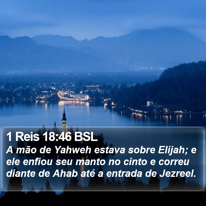 1 Reis 18:46 BSL Bible Study