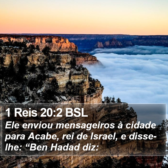 1 Reis 20:2 BSL Bible Study