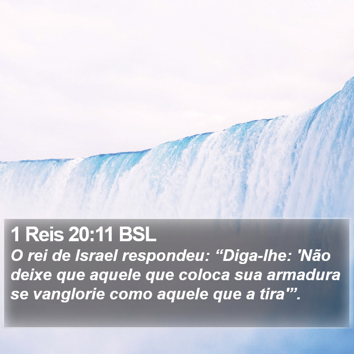 1 Reis 20:11 BSL Bible Study