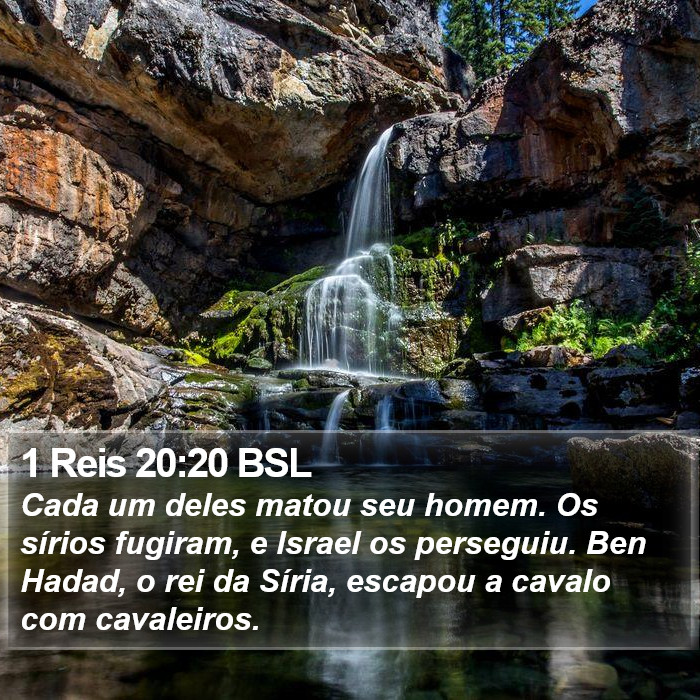 1 Reis 20:20 BSL Bible Study