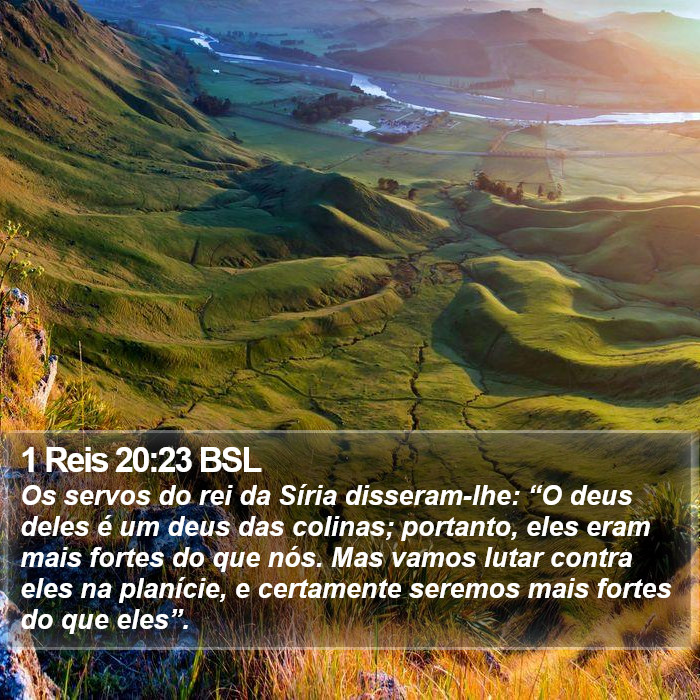 1 Reis 20:23 BSL Bible Study