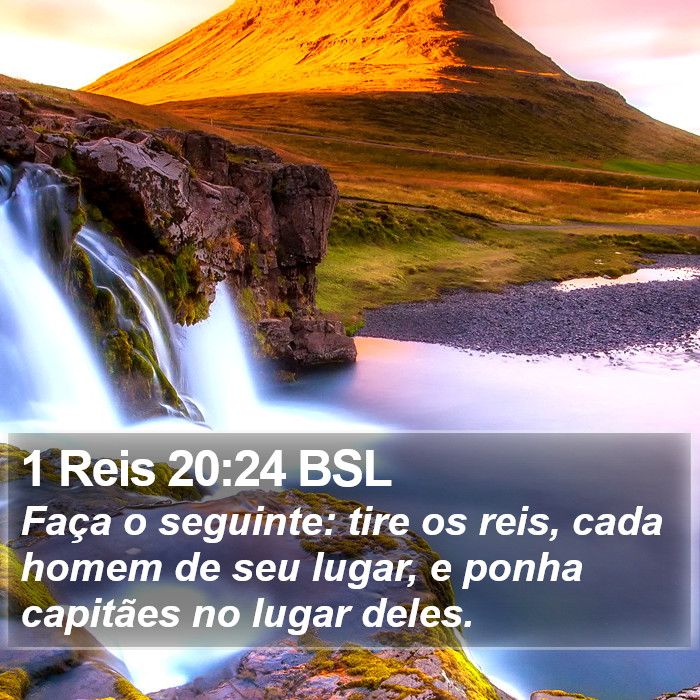 1 Reis 20:24 BSL Bible Study