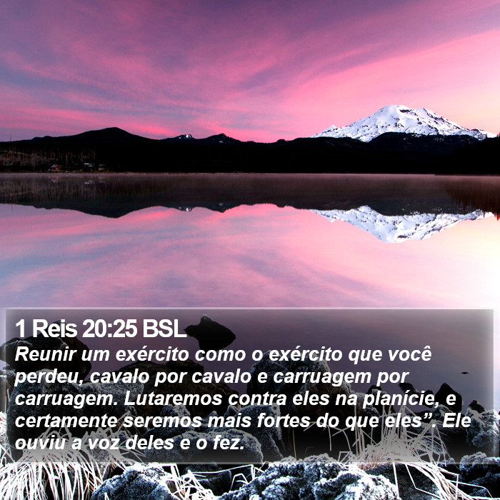 1 Reis 20:25 BSL Bible Study