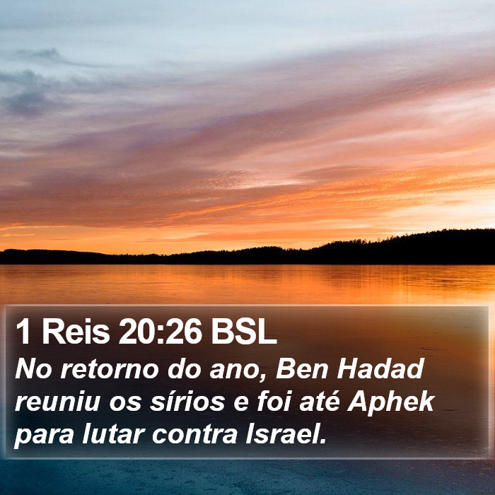 1 Reis 20:26 BSL Bible Study