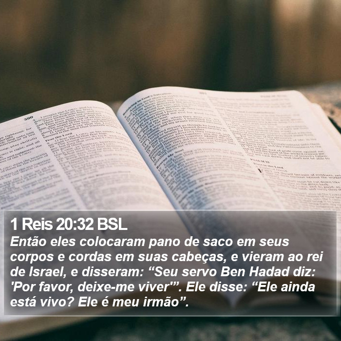 1 Reis 20:32 BSL Bible Study