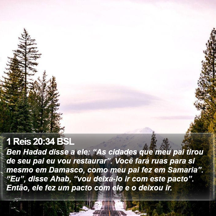 1 Reis 20:34 BSL Bible Study