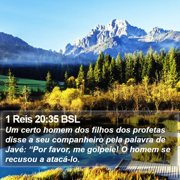 1 Reis 20:35 BSL Bible Study