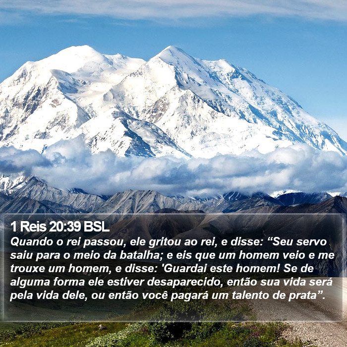 1 Reis 20:39 BSL Bible Study