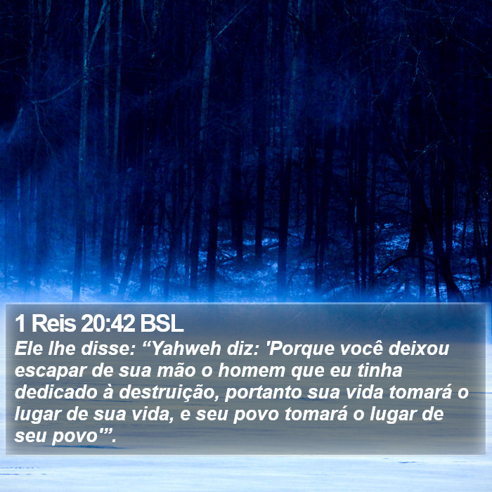 1 Reis 20:42 BSL Bible Study
