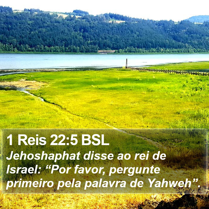 1 Reis 22:5 BSL Bible Study