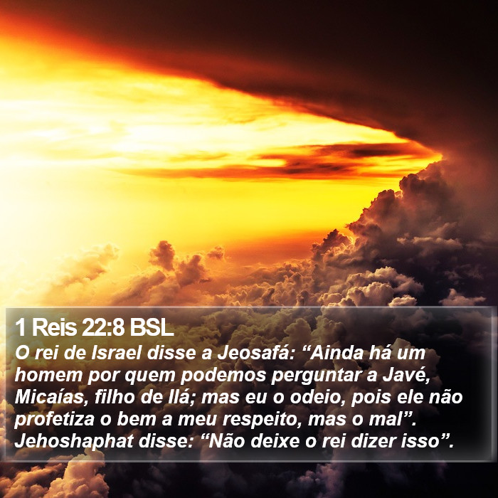 1 Reis 22:8 BSL Bible Study