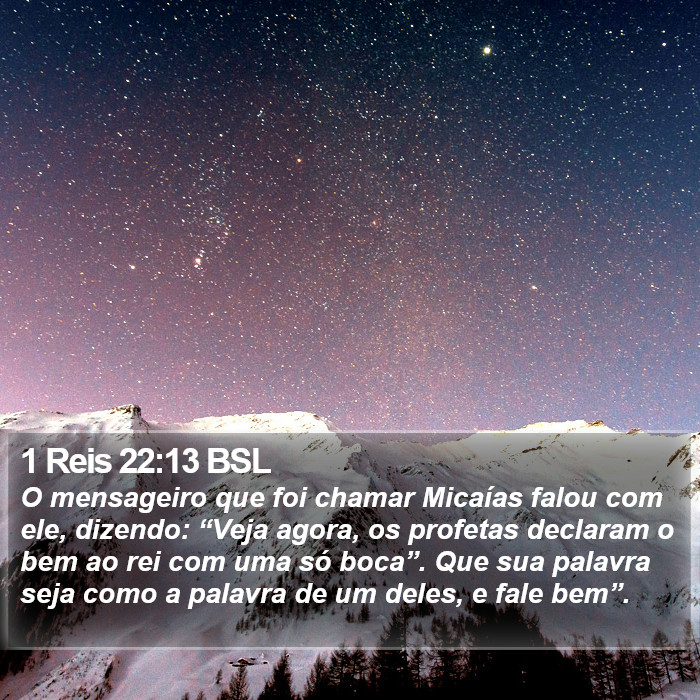 1 Reis 22:13 BSL Bible Study