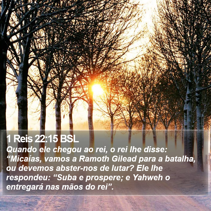 1 Reis 22:15 BSL Bible Study