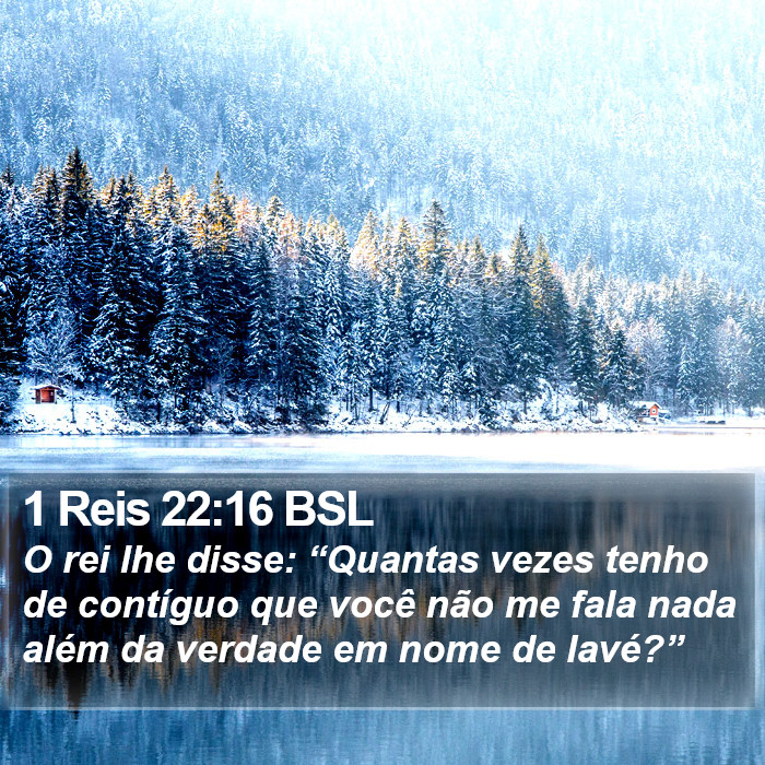 1 Reis 22:16 BSL Bible Study