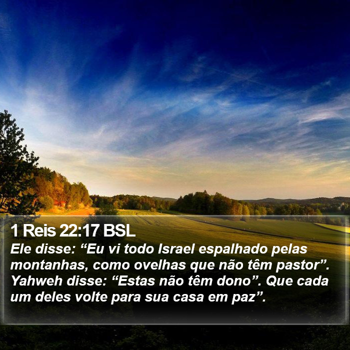 1 Reis 22:17 BSL Bible Study