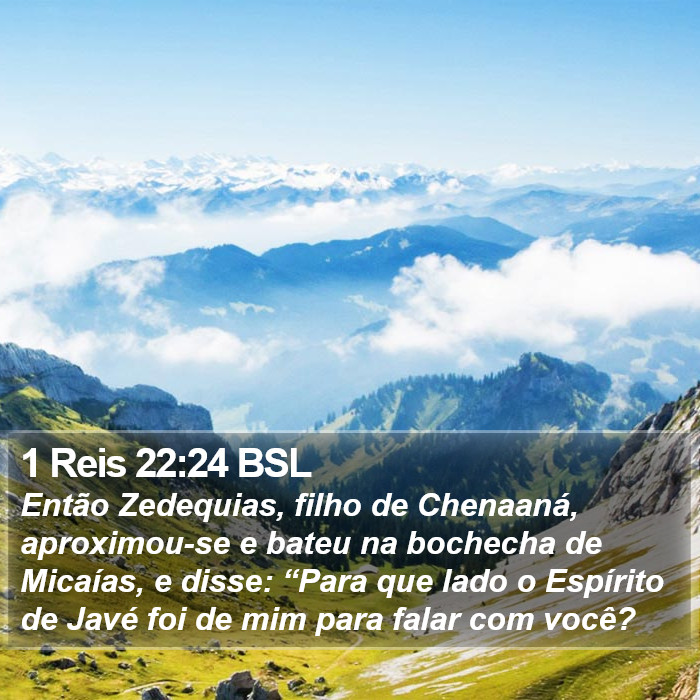 1 Reis 22:24 BSL Bible Study