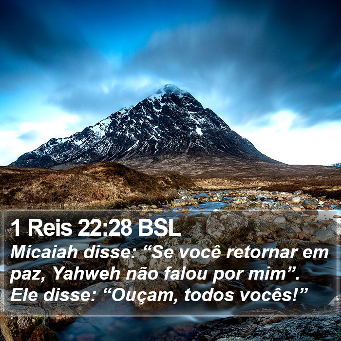 1 Reis 22:28 BSL Bible Study