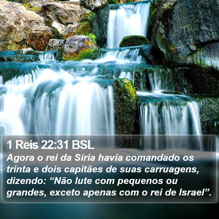 1 Reis 22:31 BSL Bible Study