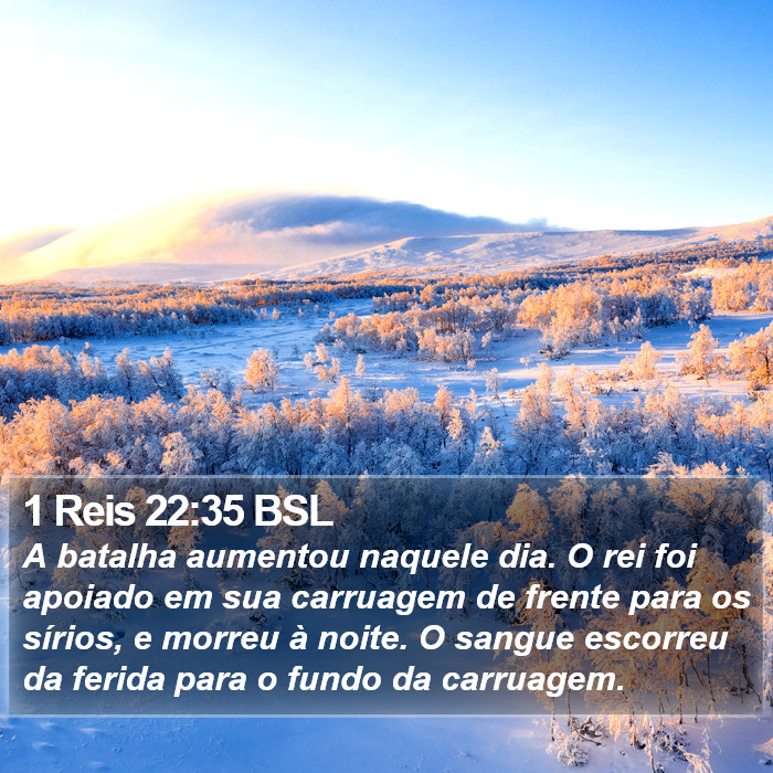 1 Reis 22:35 BSL Bible Study