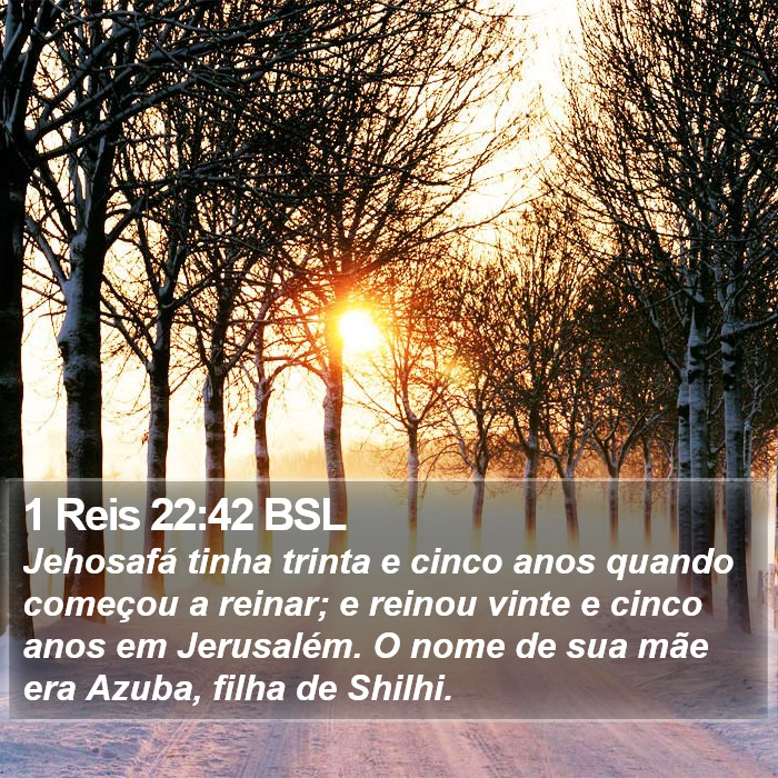 1 Reis 22:42 BSL Bible Study