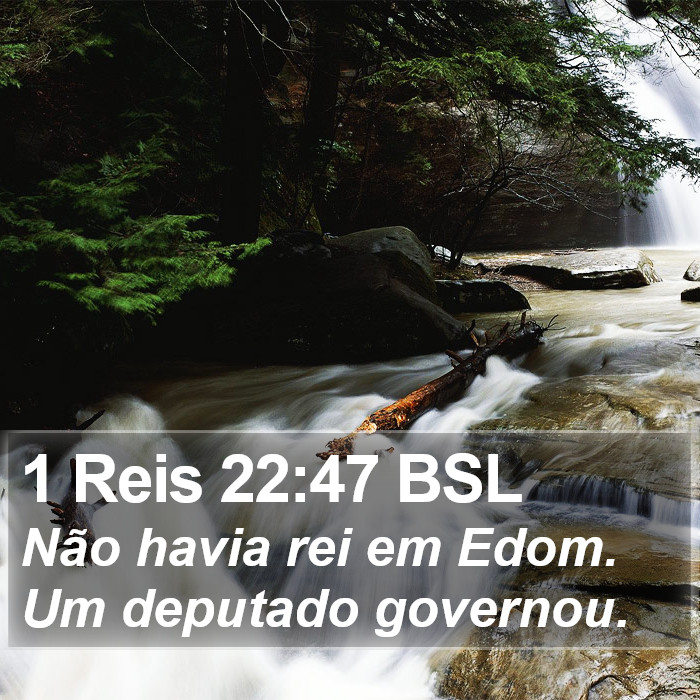 1 Reis 22:47 BSL Bible Study