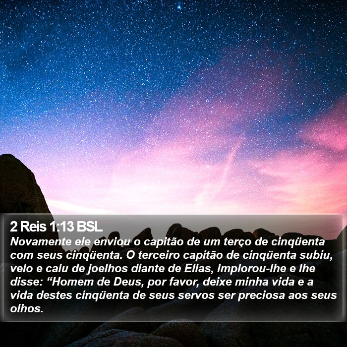 2 Reis 1:13 BSL Bible Study