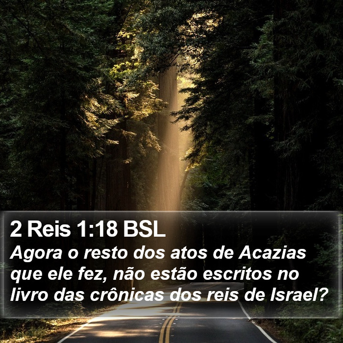 2 Reis 1:18 BSL Bible Study