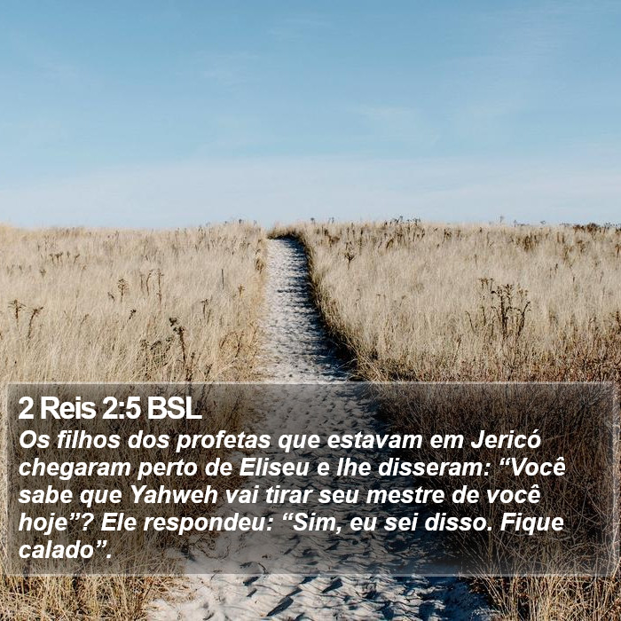 2 Reis 2:5 BSL Bible Study