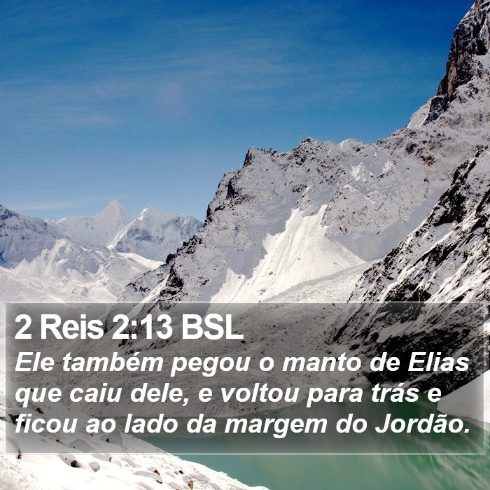 2 Reis 2:13 BSL Bible Study