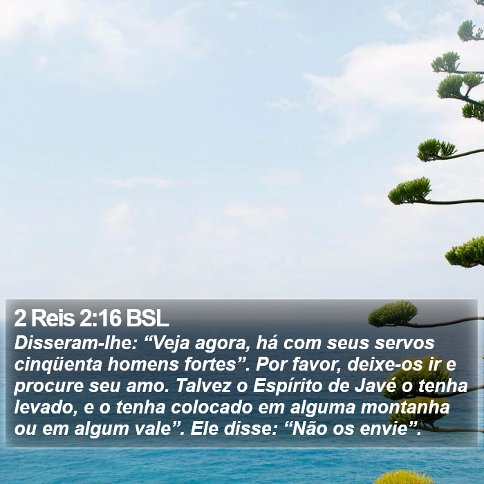 2 Reis 2:16 BSL Bible Study