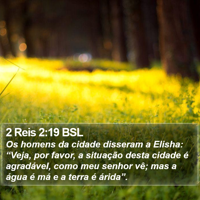 2 Reis 2:19 BSL Bible Study