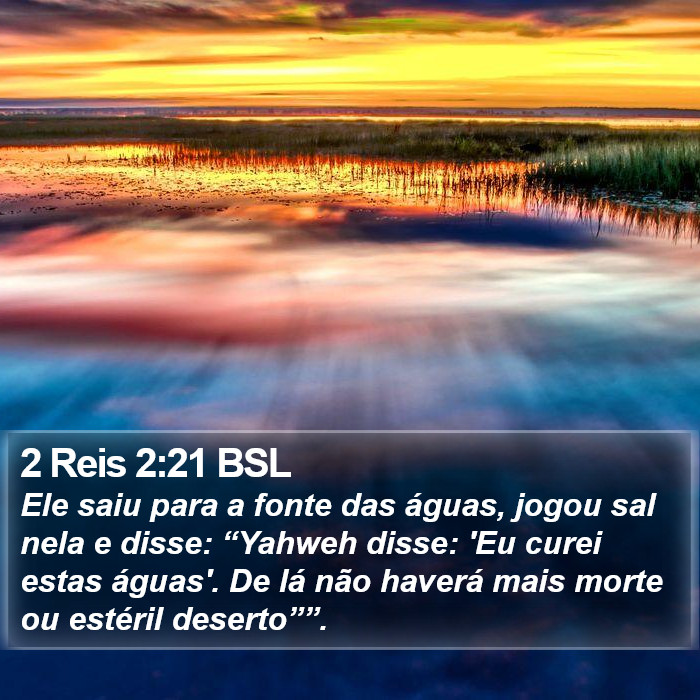 2 Reis 2:21 BSL Bible Study