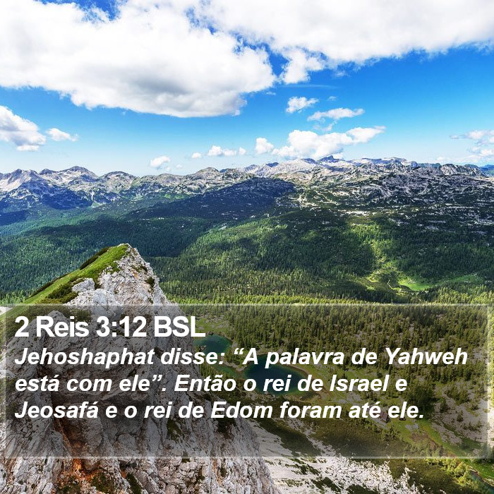 2 Reis 3:12 BSL Bible Study