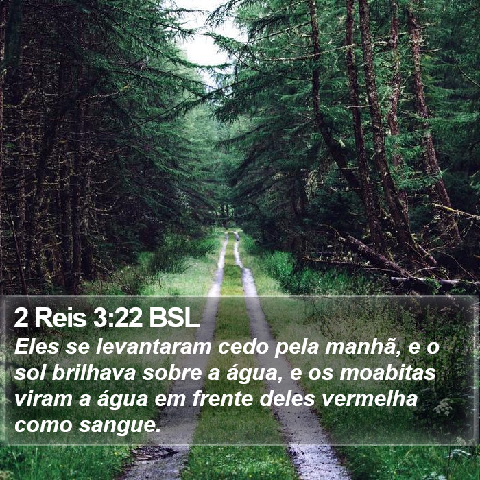 2 Reis 3:22 BSL Bible Study