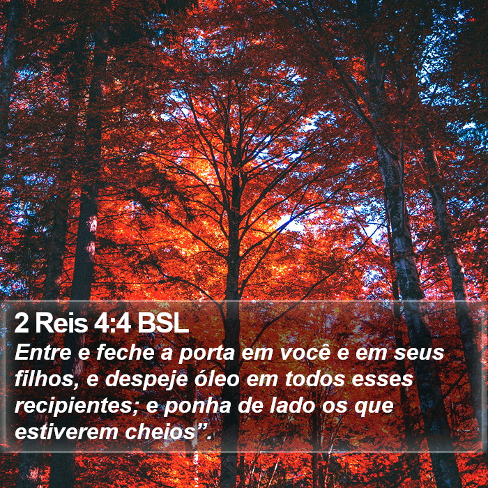 2 Reis 4:4 BSL Bible Study