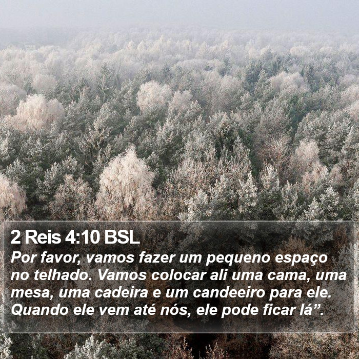 2 Reis 4:10 BSL Bible Study