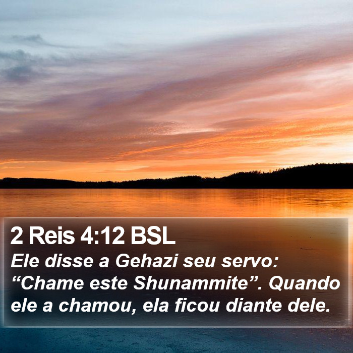 2 Reis 4:12 BSL Bible Study
