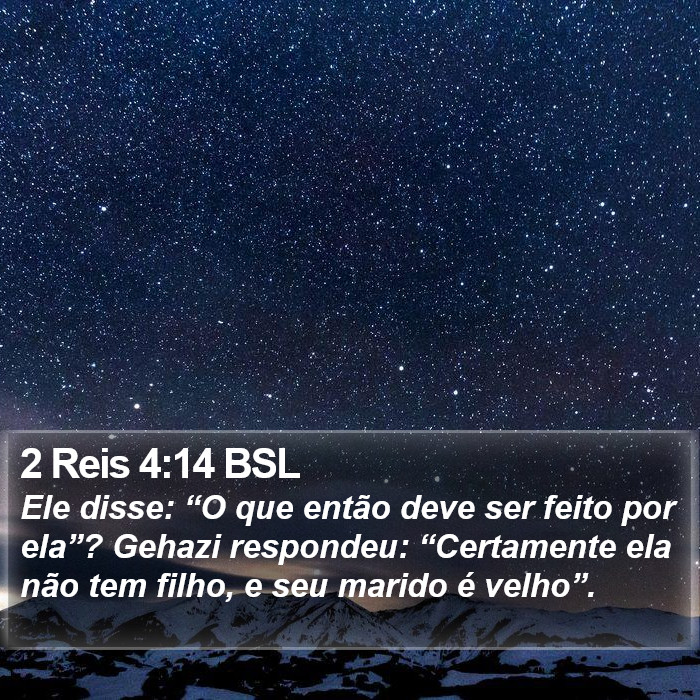 2 Reis 4:14 BSL Bible Study