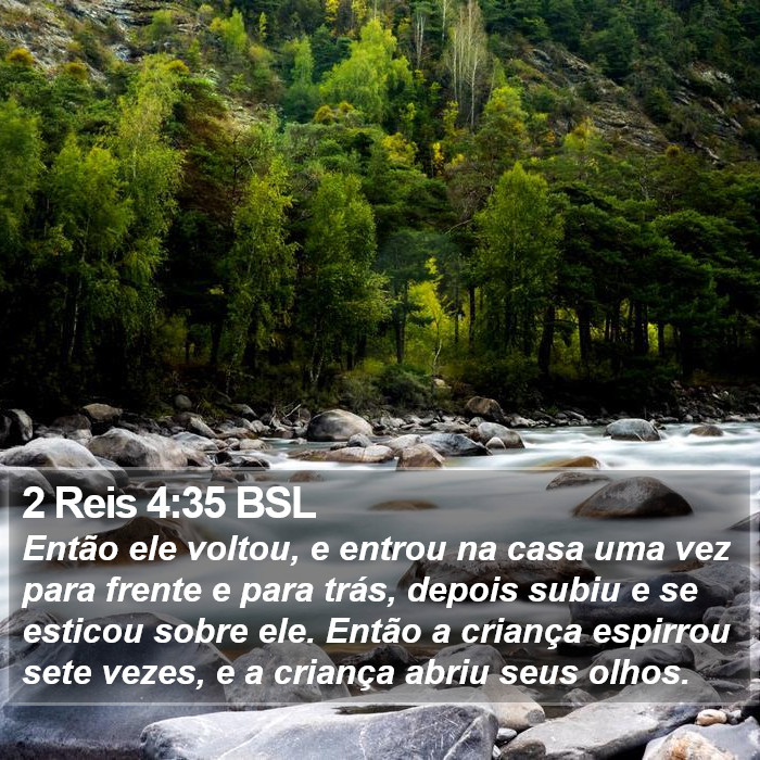 2 Reis 4:35 BSL Bible Study