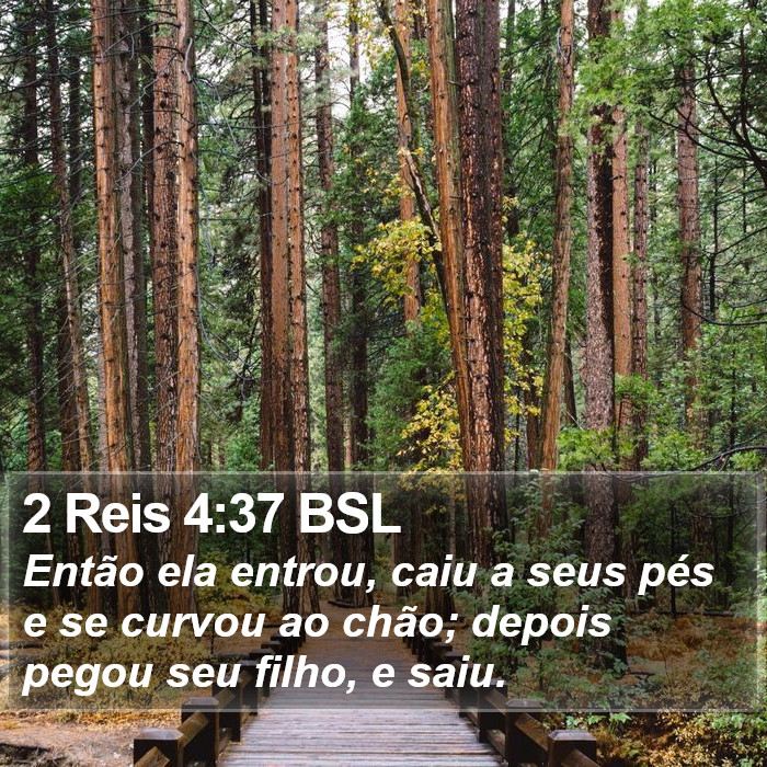 2 Reis 4:37 BSL Bible Study