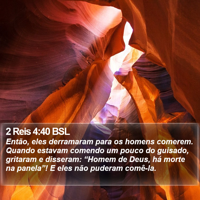 2 Reis 4:40 BSL Bible Study