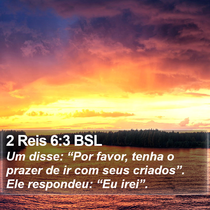 2 Reis 6:3 BSL Bible Study