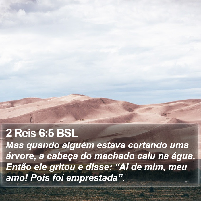2 Reis 6:5 BSL Bible Study