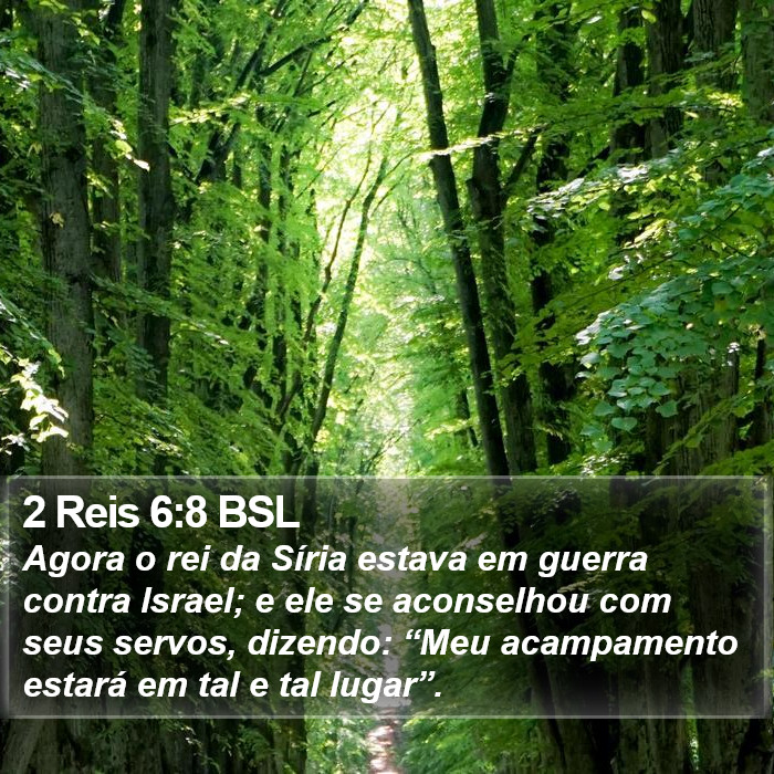 2 Reis 6:8 BSL Bible Study