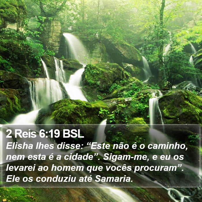 2 Reis 6:19 BSL Bible Study