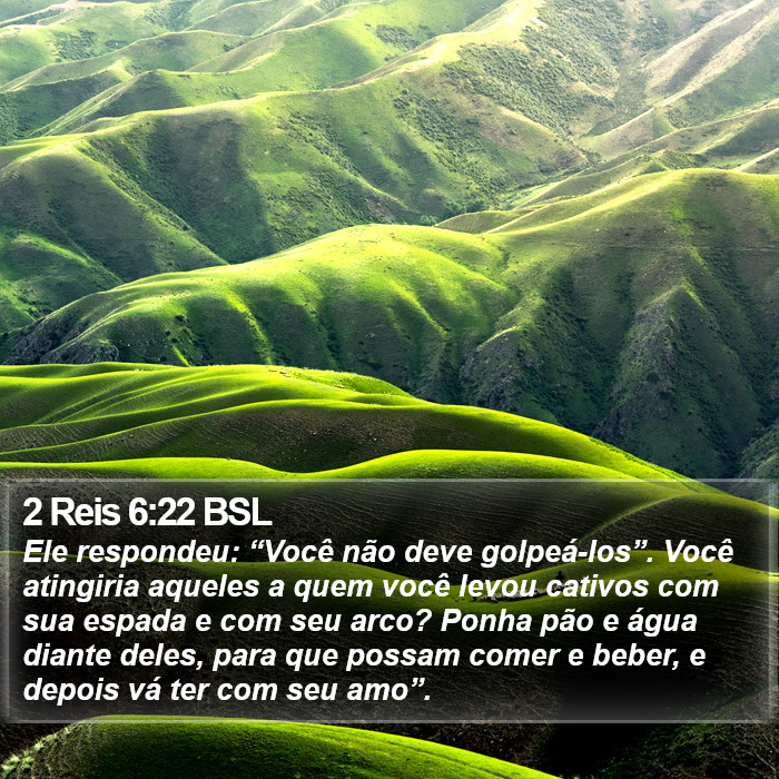 2 Reis 6:22 BSL Bible Study