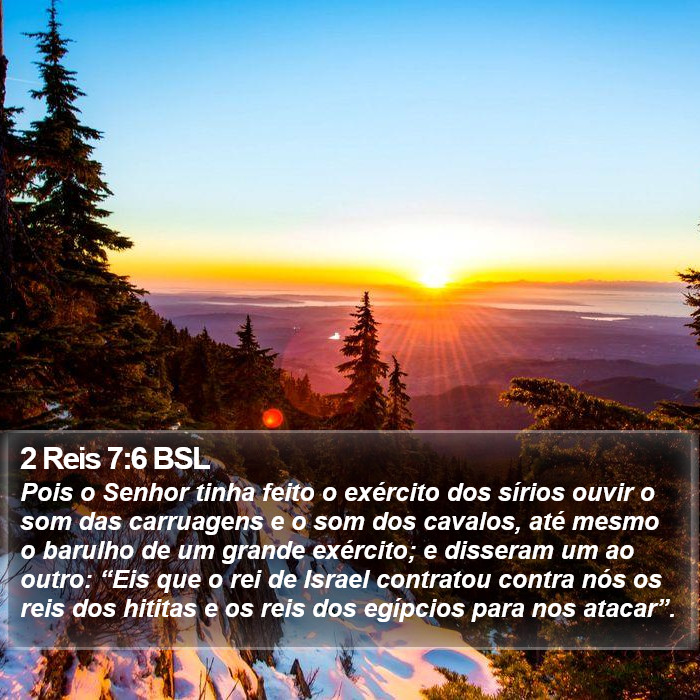 2 Reis 7:6 BSL Bible Study