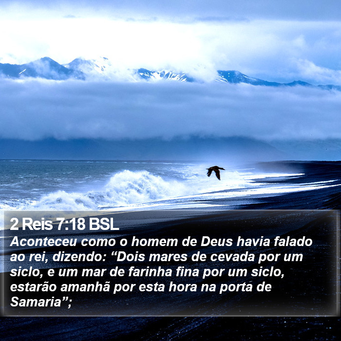 2 Reis 7:18 BSL Bible Study